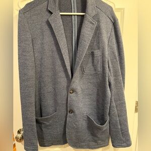 Inlet Knit Blazer- Deep Navy Melange